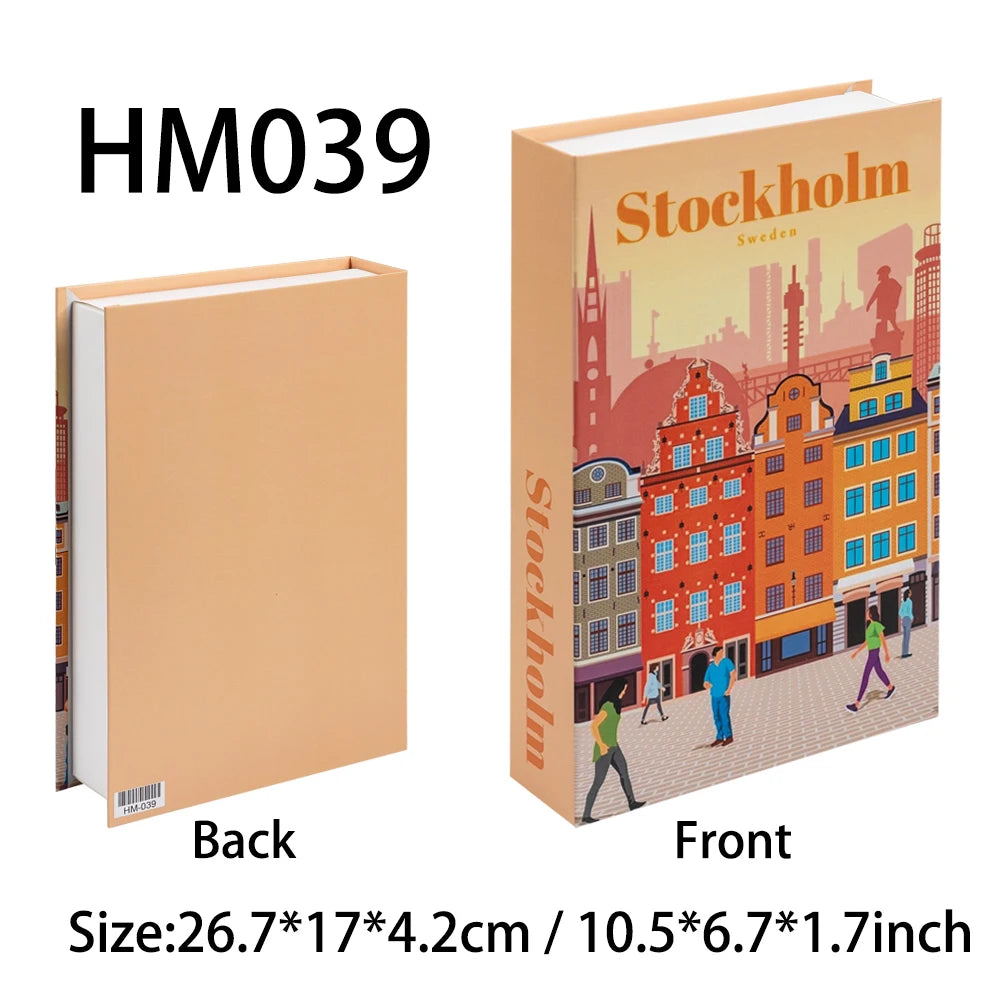 Decorative Book Box with Magnetic Closure