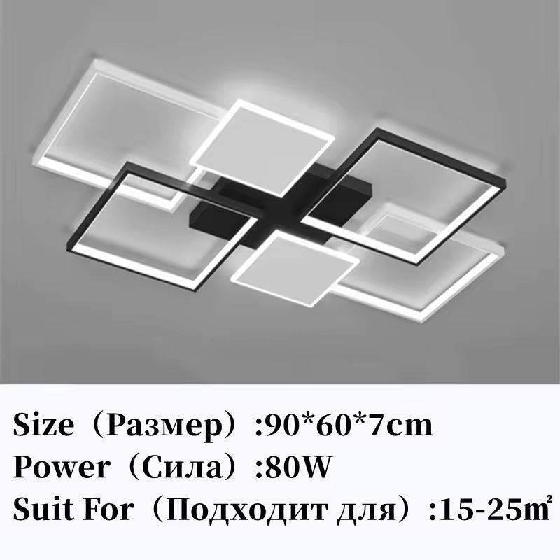 Sleek LED Pendant Chandelier for Living Room & Bedroom