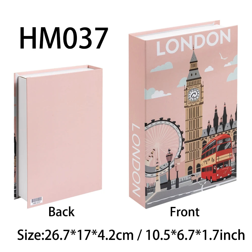 Decorative Book Box with Magnetic Closure