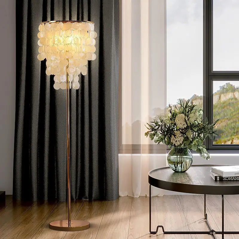 Modern Crystal Floor Lamp | Copper or Aluminum Body | Touch Switch | 4 Color Temps | D28×H145cm