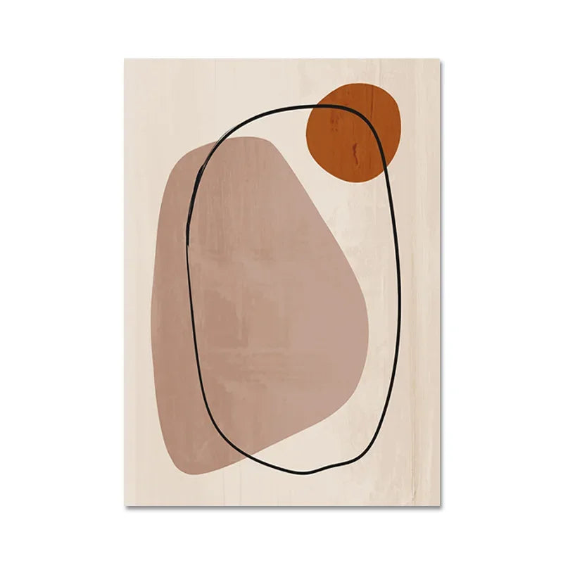 Matisse-Inspired Abstract Line Art Canvas Print
