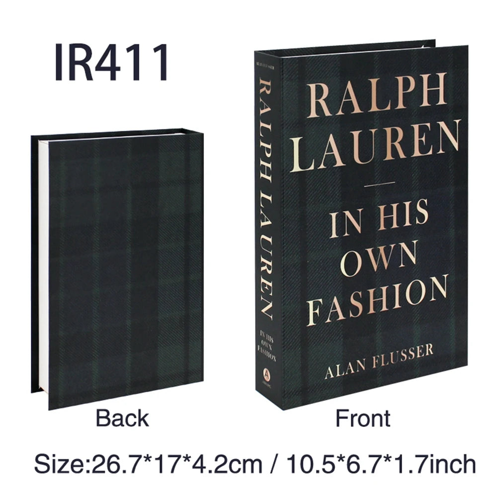 Decorative Fake Book Box – Modern Home Décor Storage Ornament