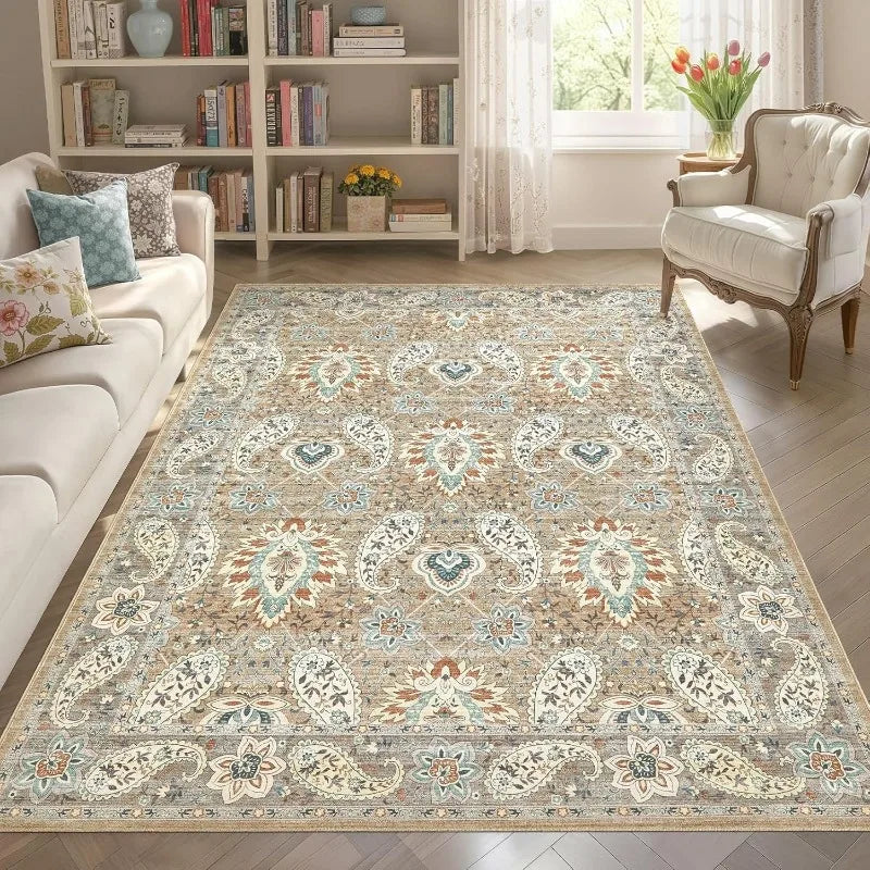 Vintage Print Non-Slip Area Rug