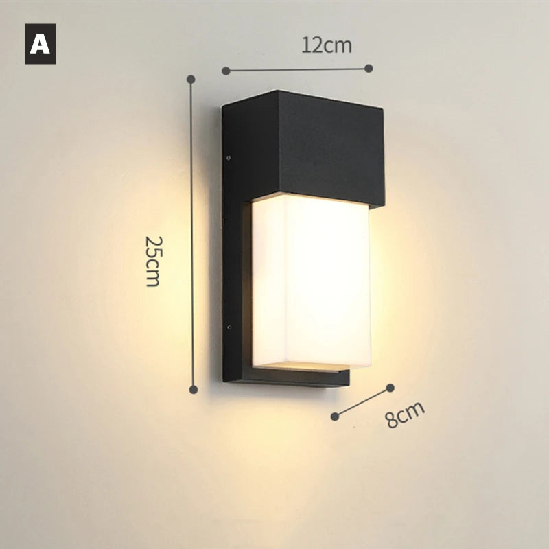 IP65 Outdoor LED Wall Sconce – E27 Aluminum