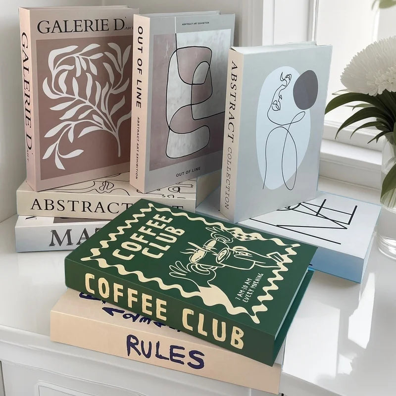 Decorative Book Storage Box – Abstract Design