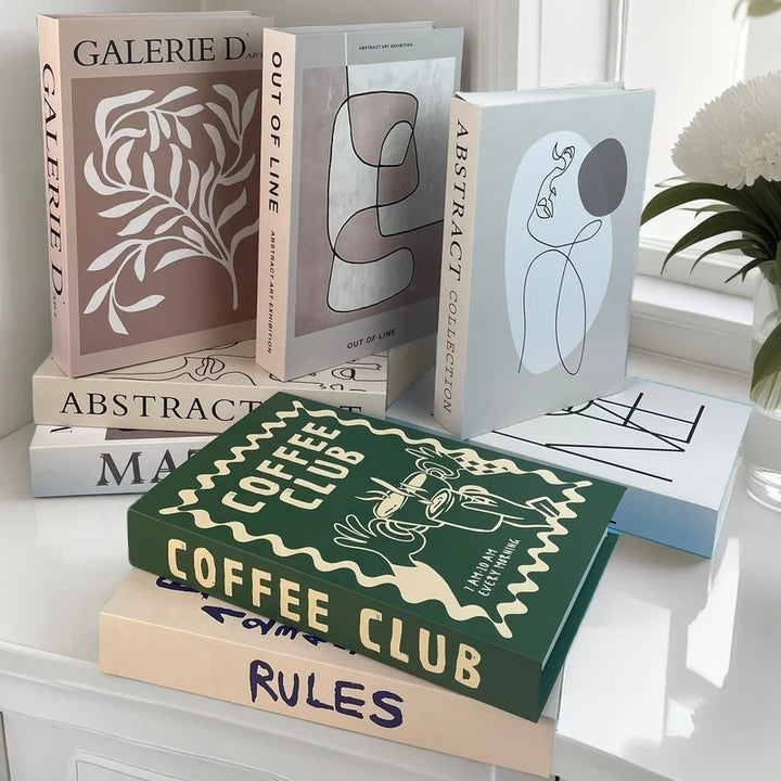 Decorative Book Storage Box – Abstract Design