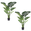 Artificial Monstera Plant with Decorative Pot