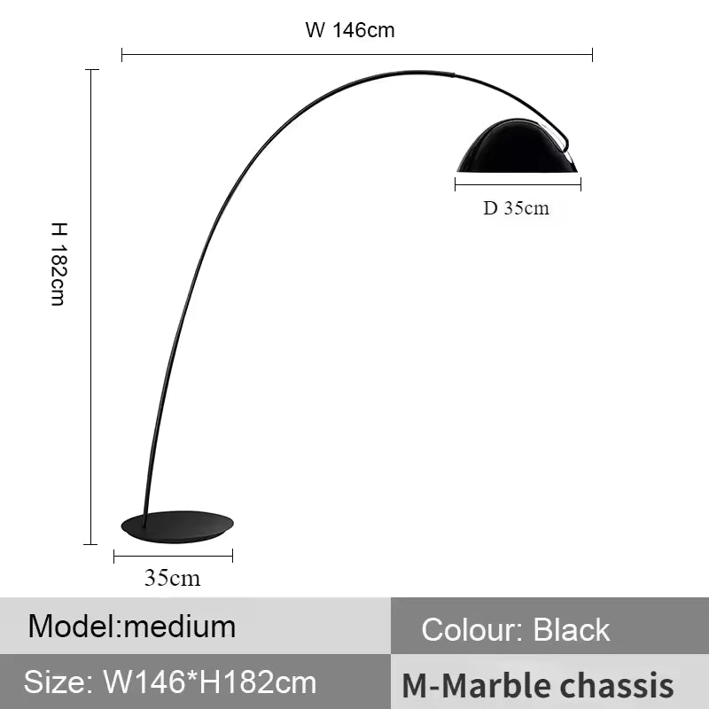 Modern Nordic Arc Floor Lamp