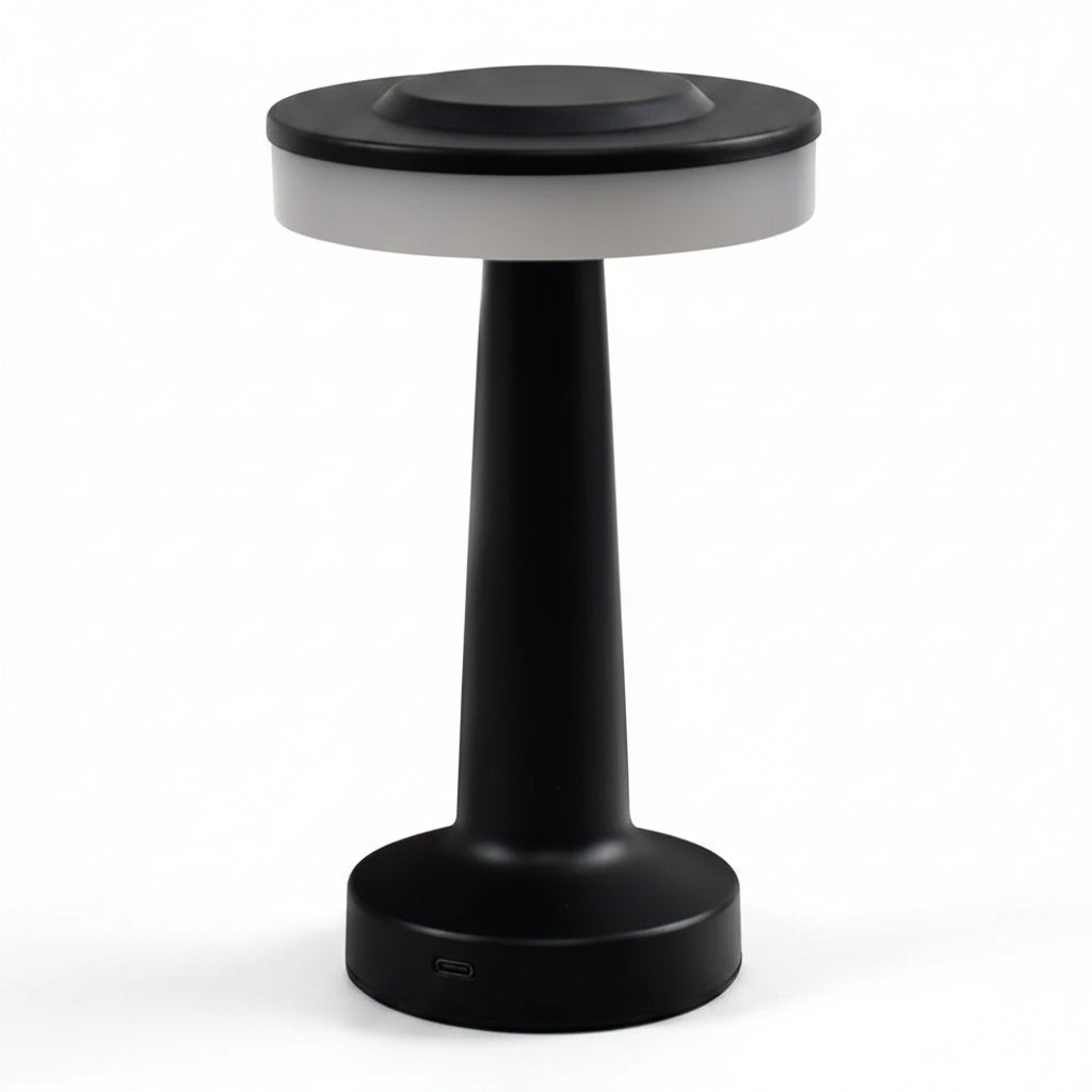 UFO LED Table Lamp – Rechargeable Metal Touch Light for Bar & Bedroom