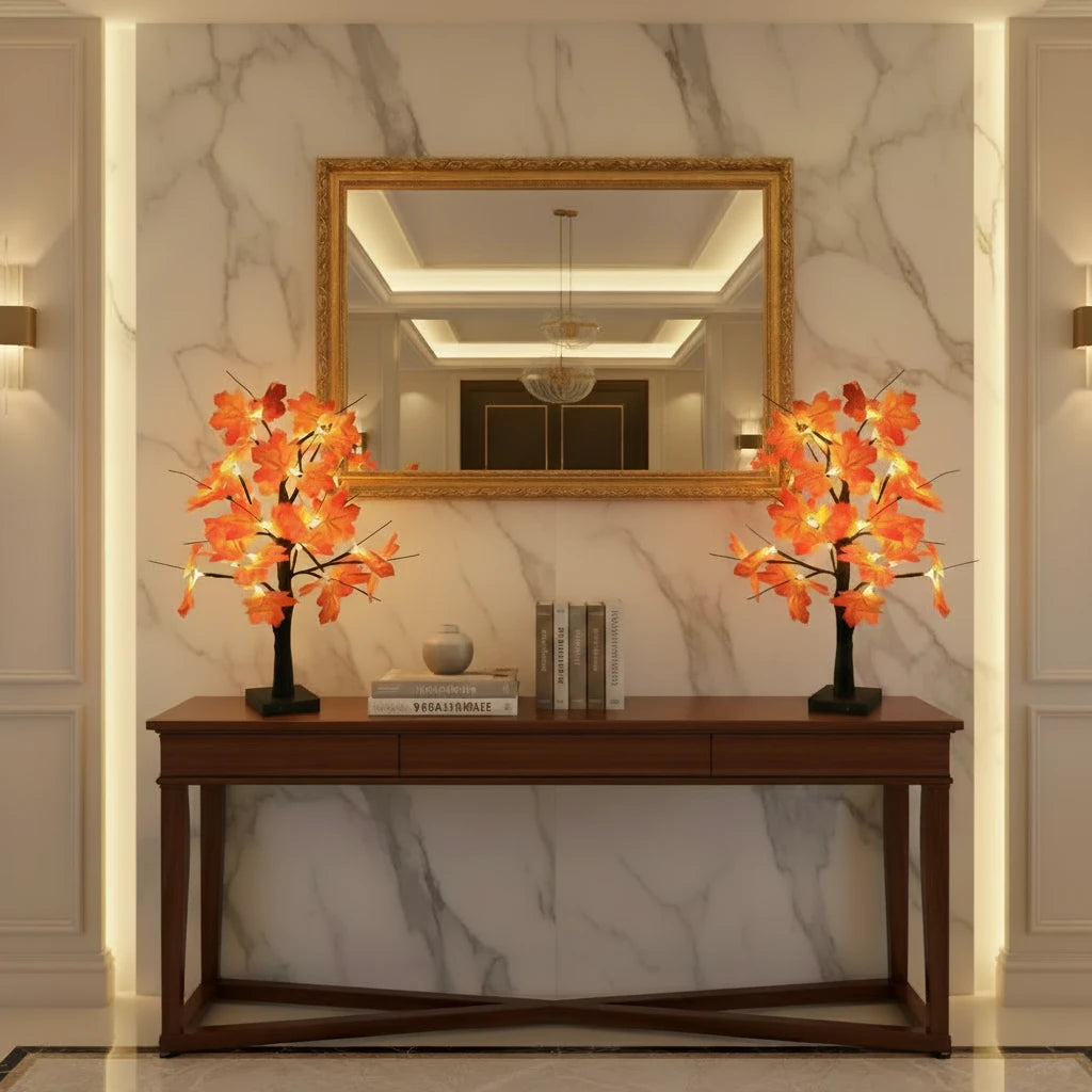 Artificial Black Birch Tree LED Table Lamp – 24 LED