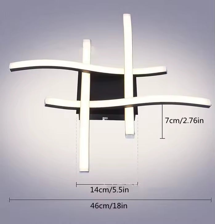 Modern Curved LED Surface Mount Ceiling Light