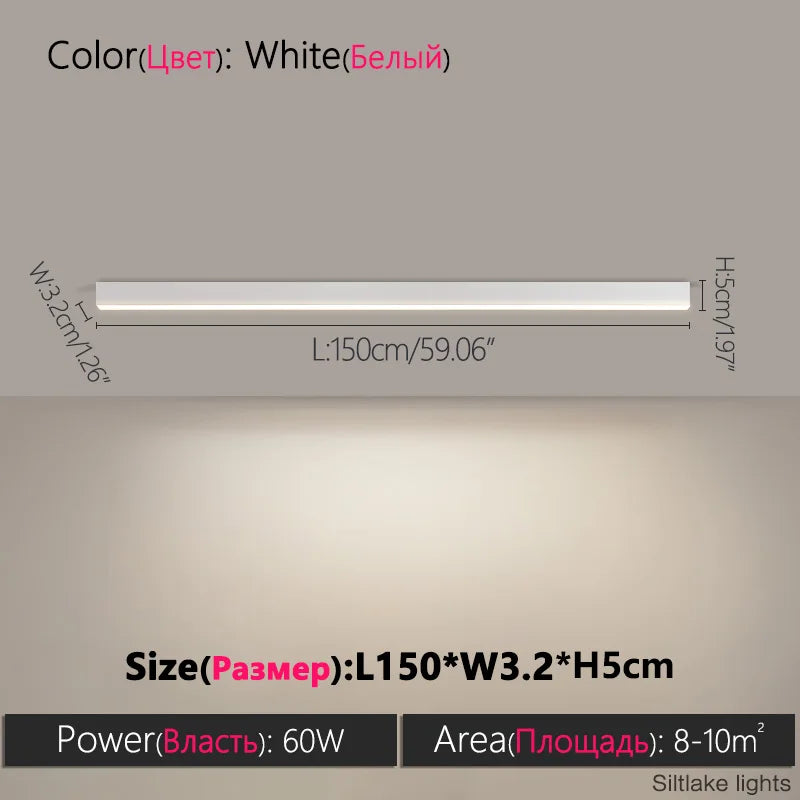 Nordic LED Strip Ceiling Light