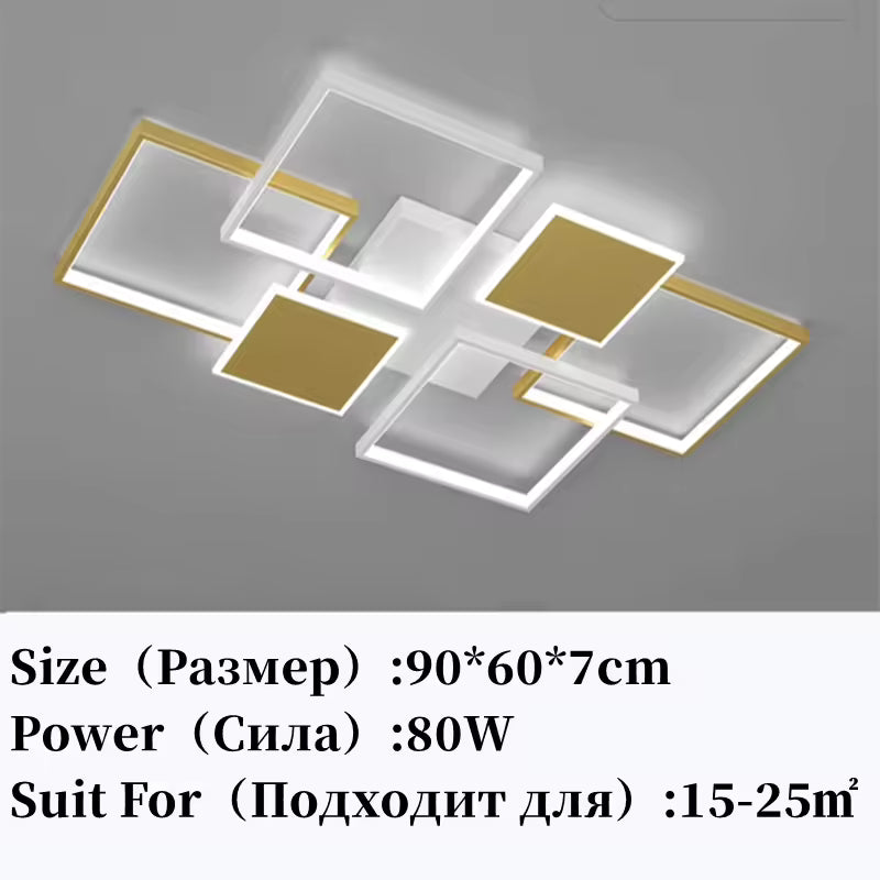 Sleek LED Pendant Chandelier for Living Room & Bedroom