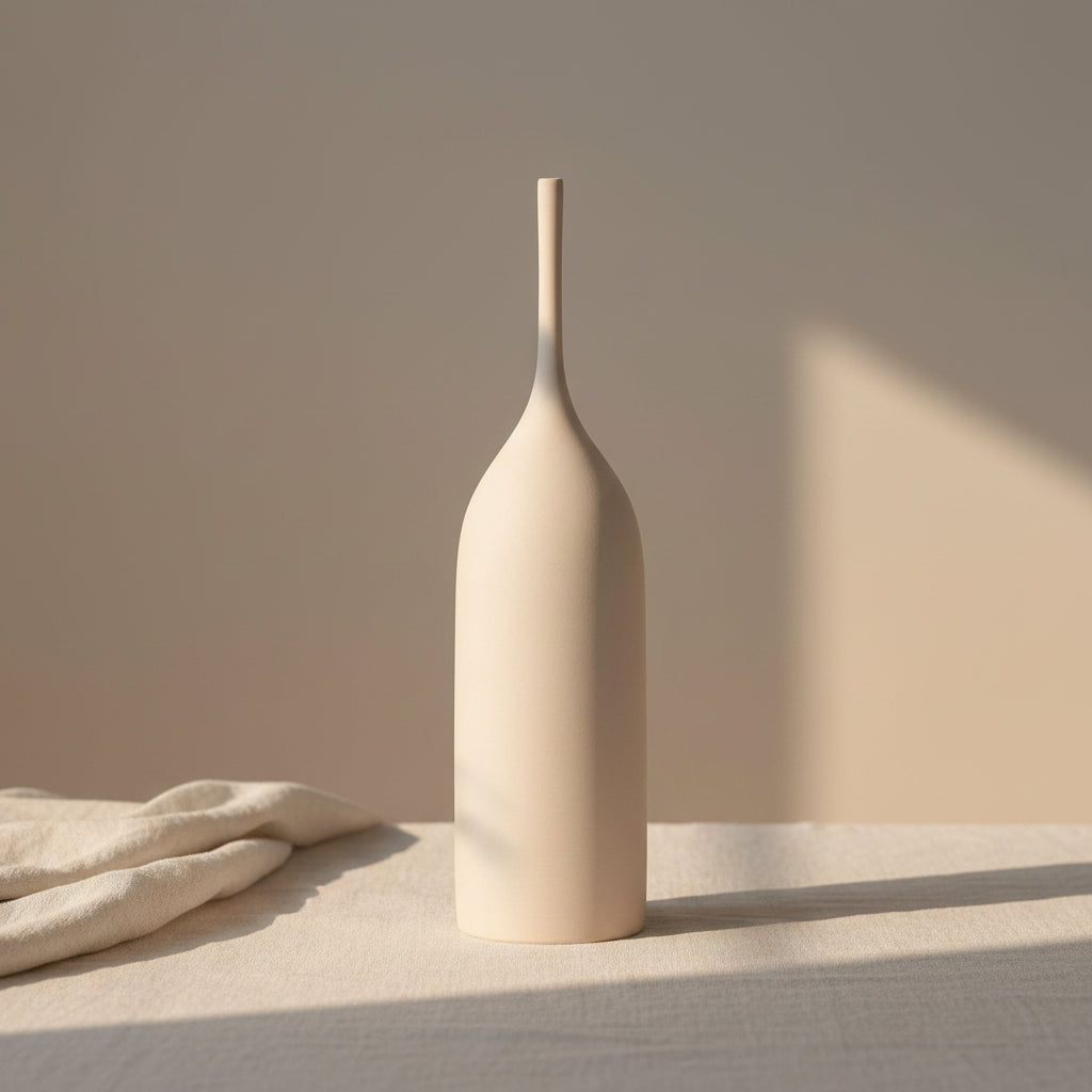 White Porcelain Decorative Vase