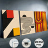 Abstract Geometric 3-Piece Framed Canvas Wall Art