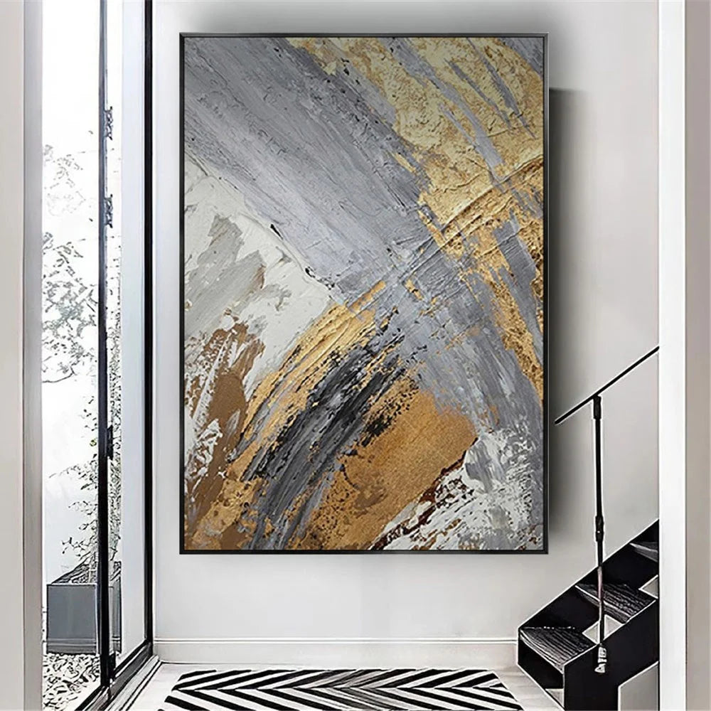Hand-Painted Abstract Oil Painting on Canvas