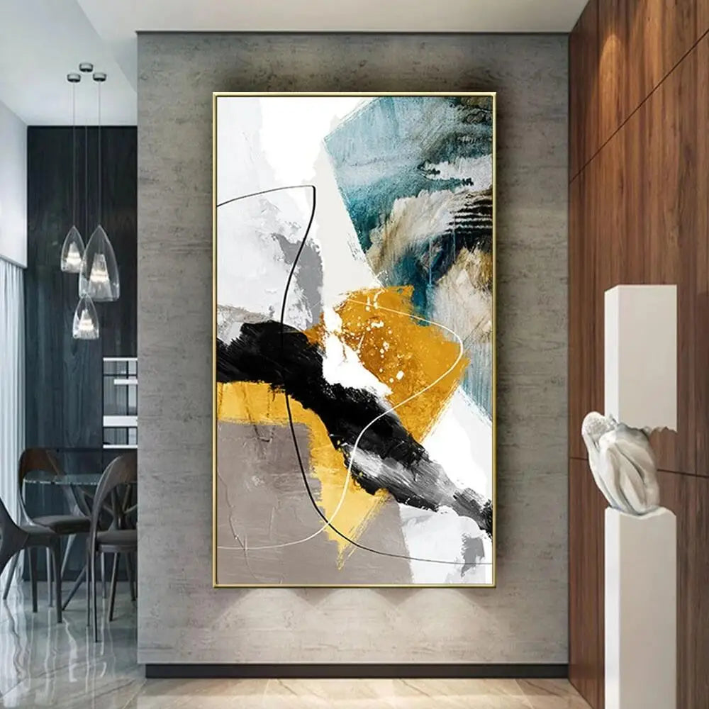 Hand-Painted Abstract Oil Painting on Canvas