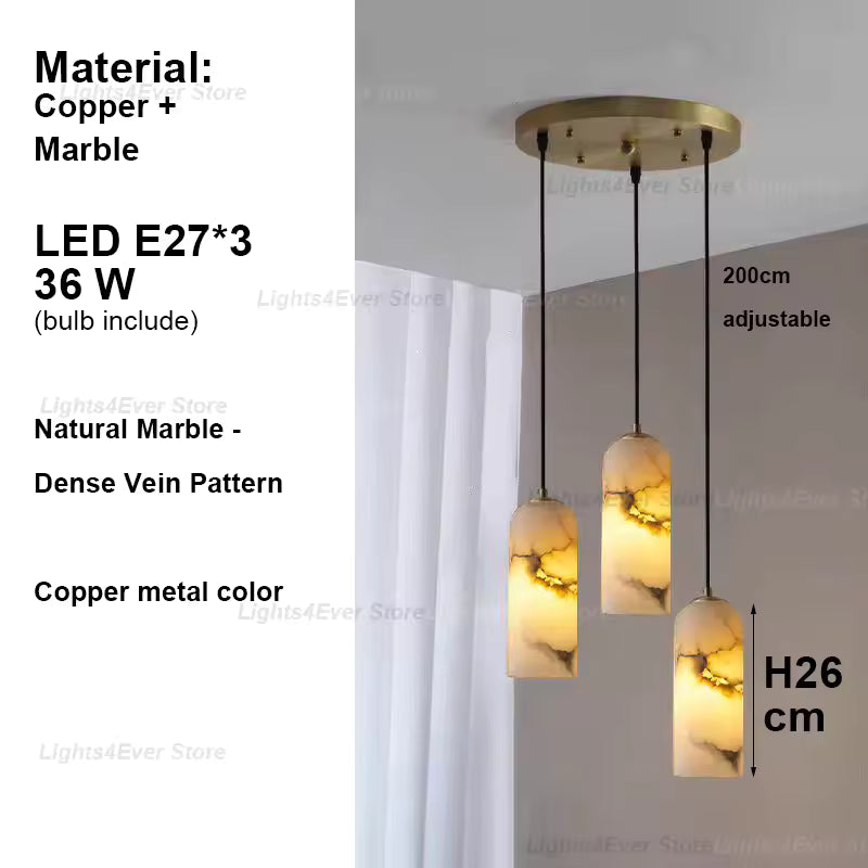 Luxury Marble-Style Wall Sconce