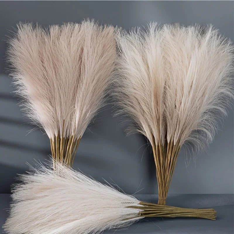 Faux Pampas Grass Stems | Boho Vase Filler Decor