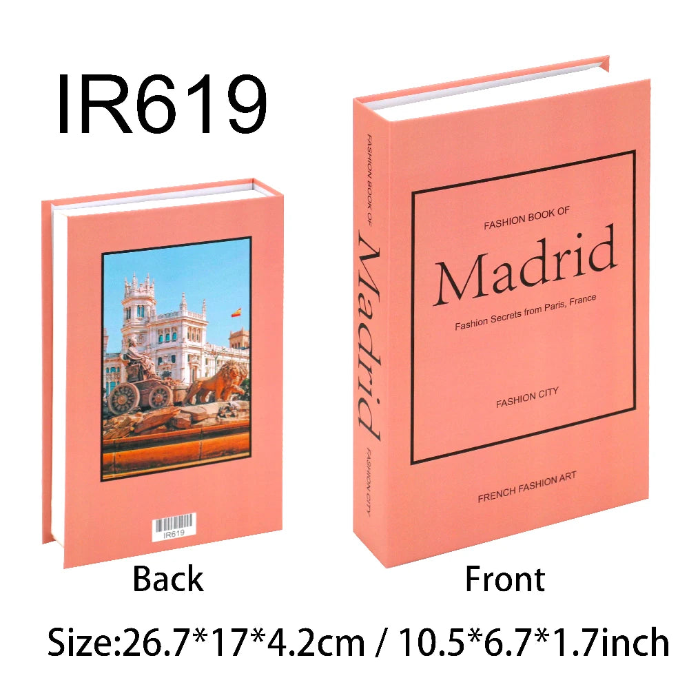 Decorative Book Box with Magnetic Closure