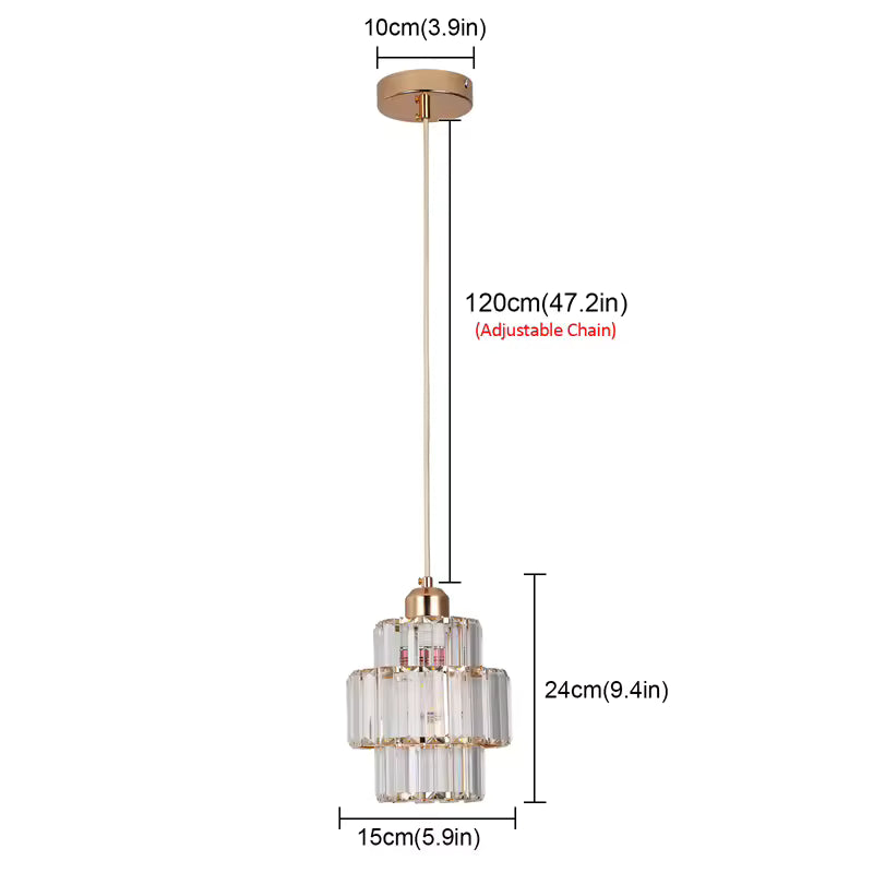 Crystal Bar Pendant Chandelier