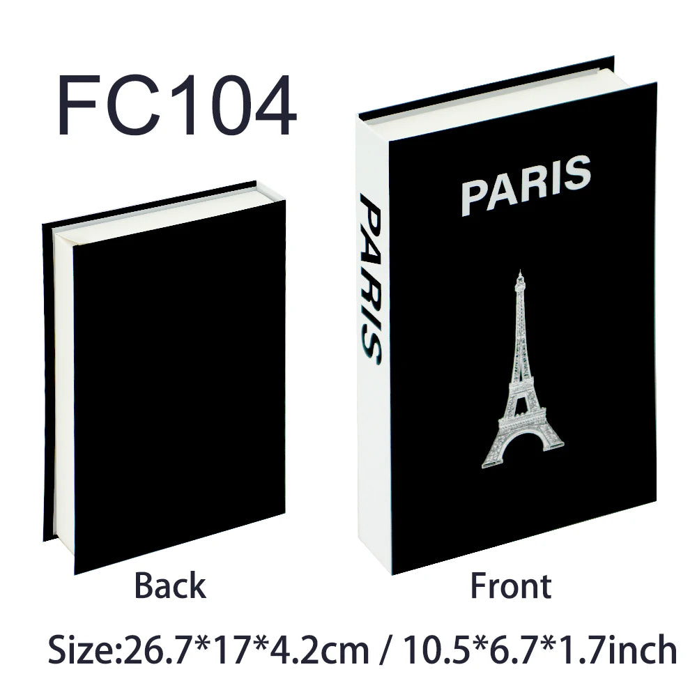 Decorative Fake Book Box – Modern Home Décor Storage Ornament