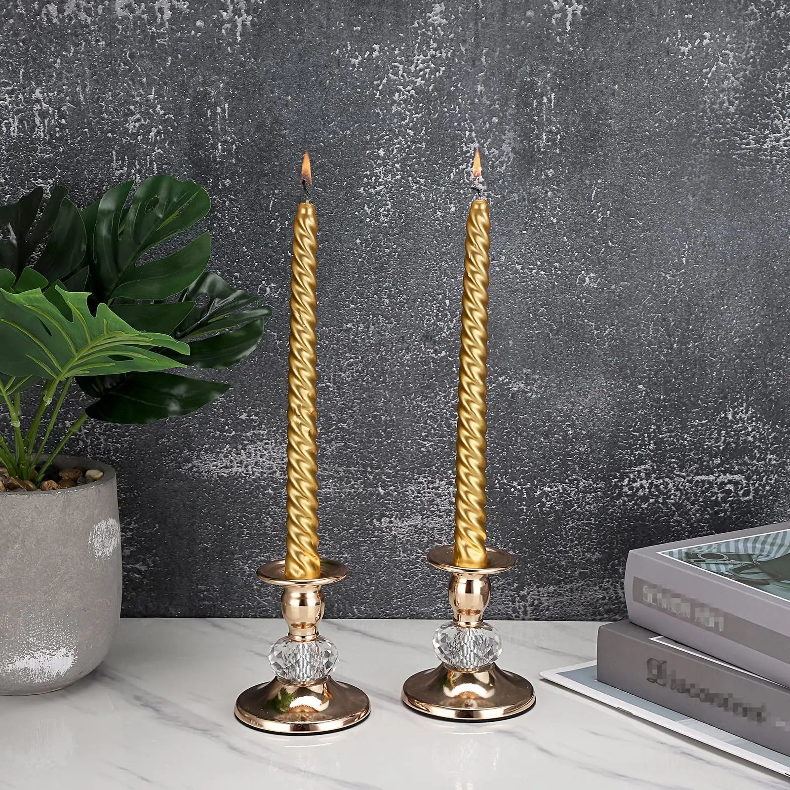 Metal Taper Candlestick Holders