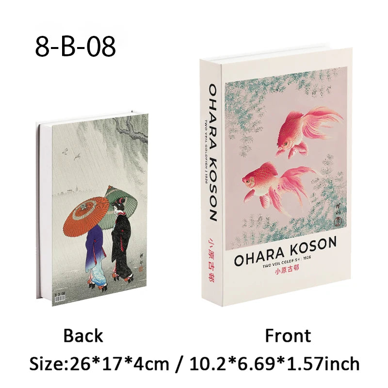 Decorative Book Storage Box – Abstract Design