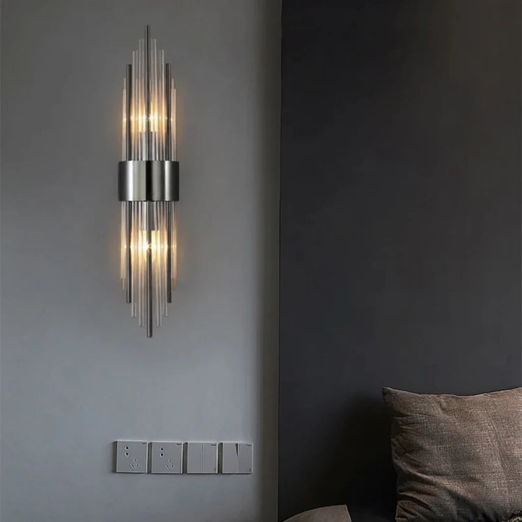 Light Luxury Gold LED Wall Sconce for Living Room, Bedroom & Stairs