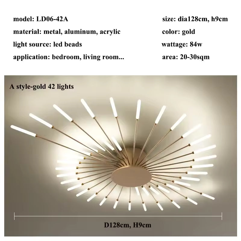Firework LED Ceiling Chandelier