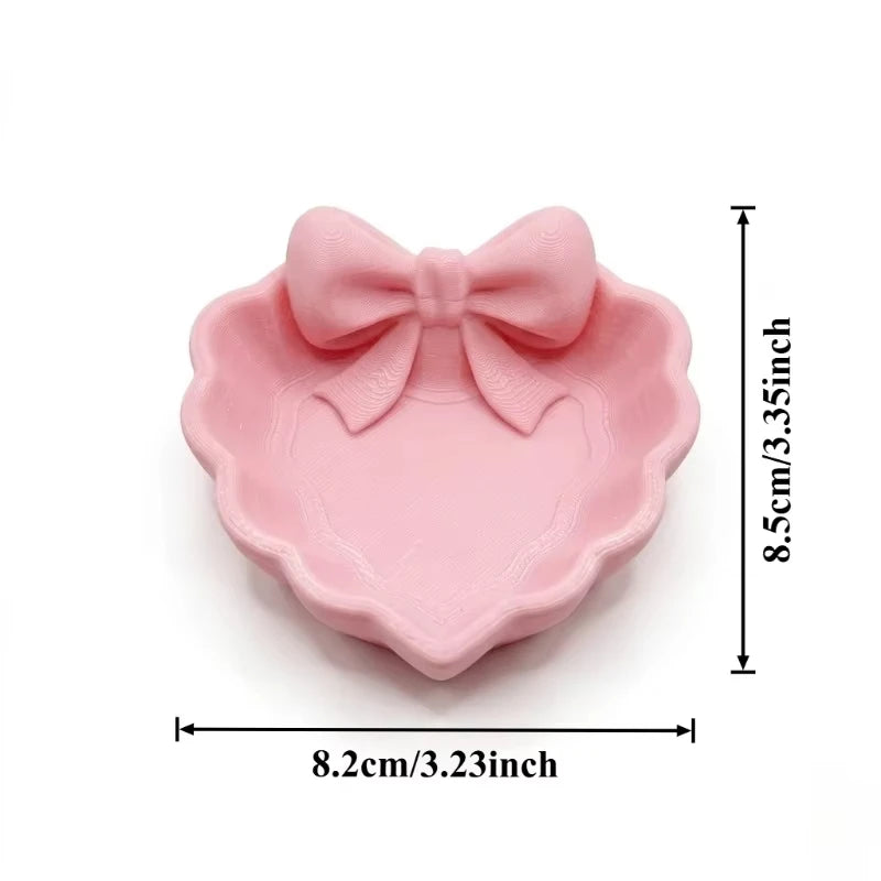 Heart Bow Jewellery Tray
