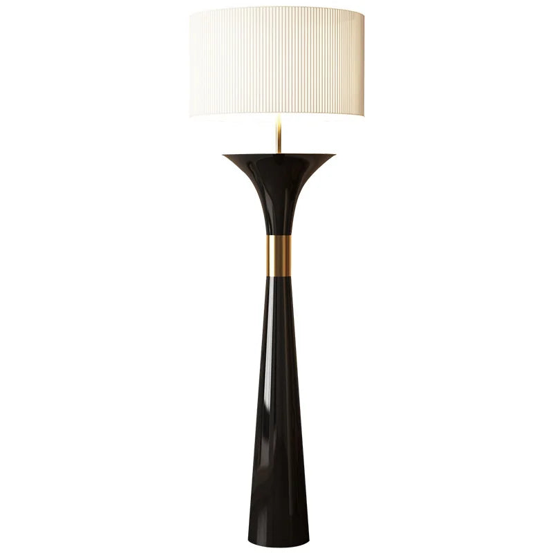 Modern Fabric Floor Lamp with Iron Base