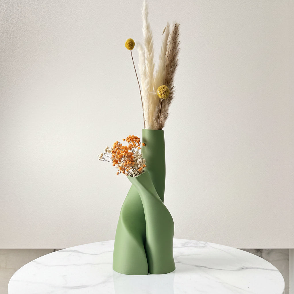 Sculptural Double Vase Set (2 Pieces)