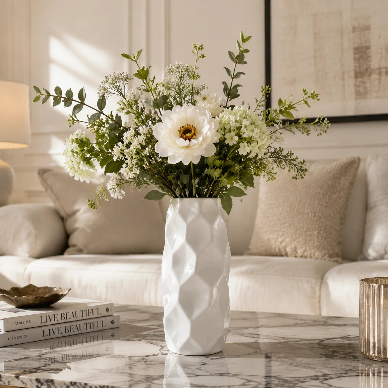 Abstract Sculptural Resin Vase