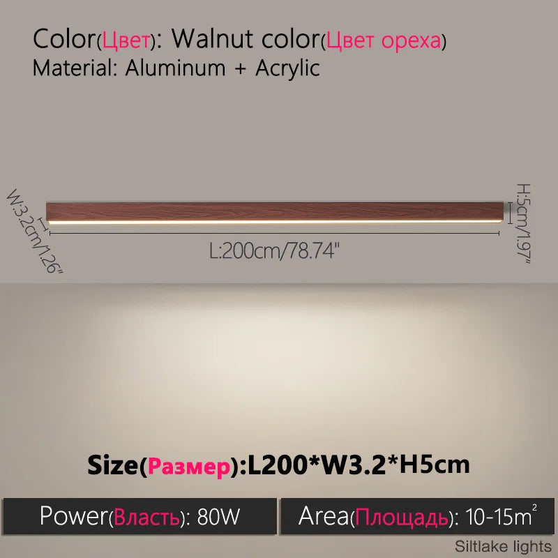 Nordic LED Strip Ceiling Light
