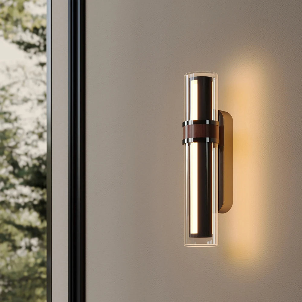 Black Minimalist LED Wall Lamp – Modern Strip Light