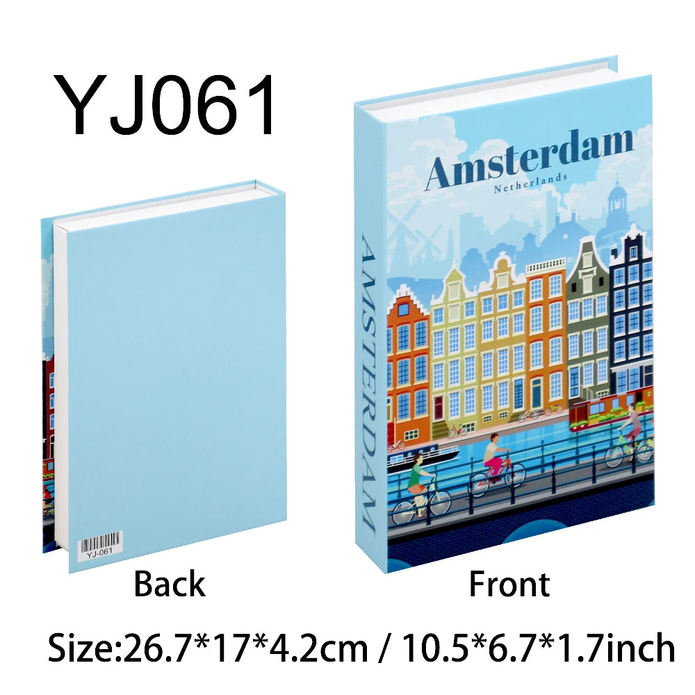 Decorative Book Box with Magnetic Closure