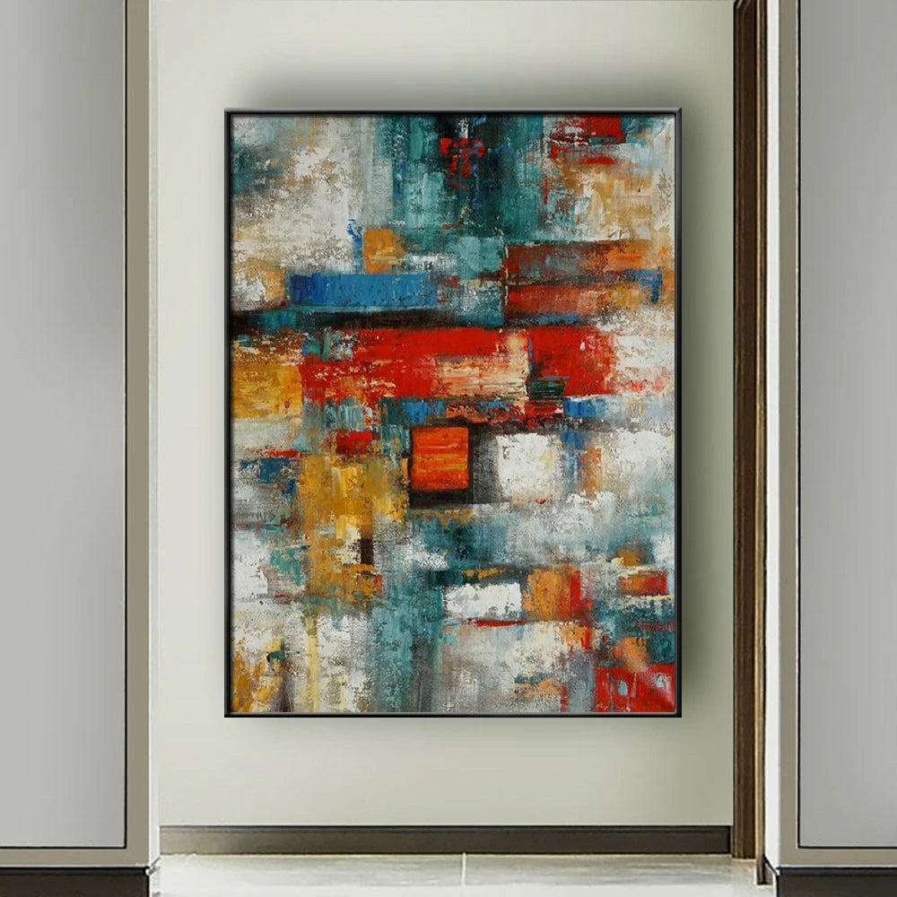 Hand-Painted Abstract Oil Painting on Canvas