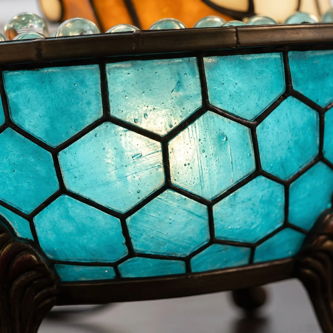 Stained Glass Rechargeable Ambient Lamp