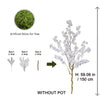 Artificial White Cherry Blossom Branch