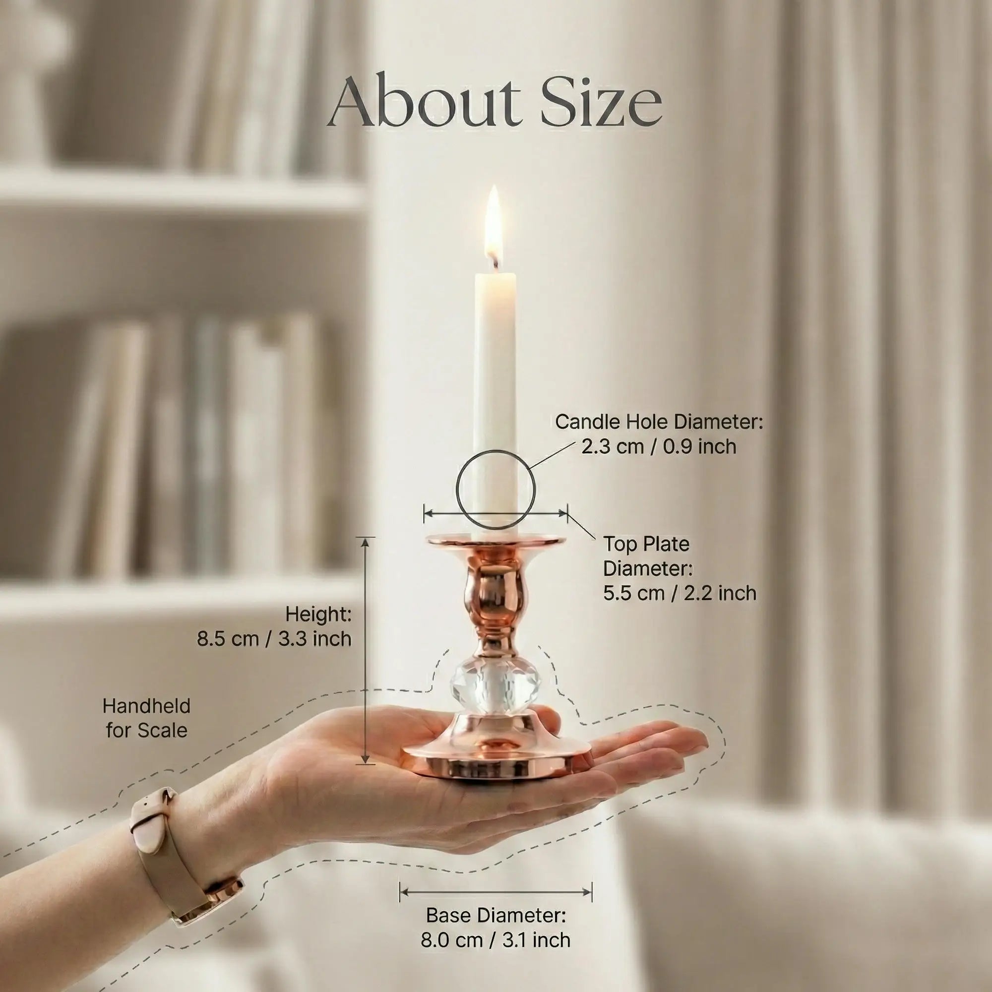 Metal Taper Candlestick Holders