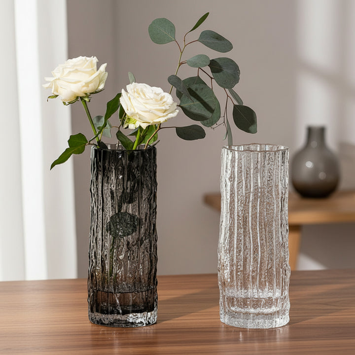 Glacier Glass Flower Vase