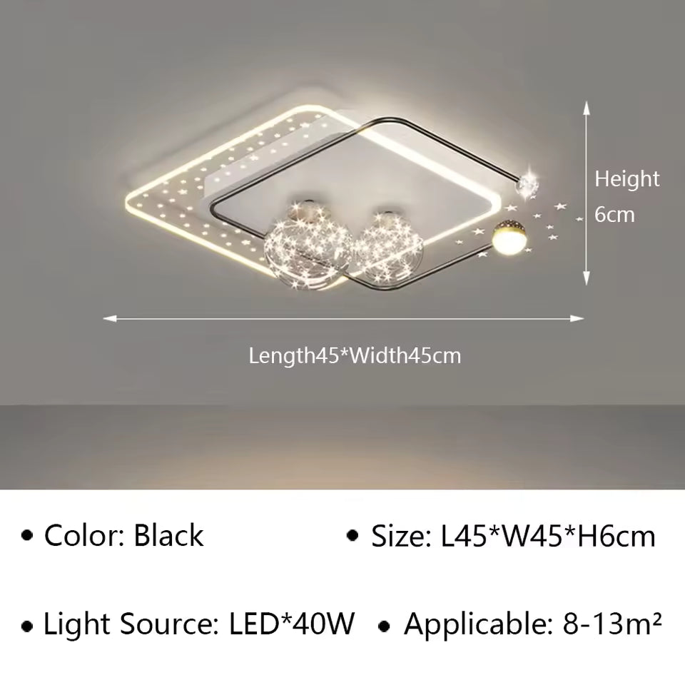 Modern LED Ceiling Lamp for Living Room & Bedroom