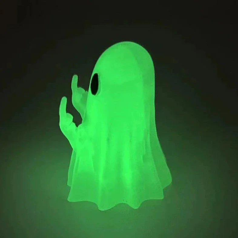 Ghost Resin Statue – Spooky Halloween Shelf & Table Décor