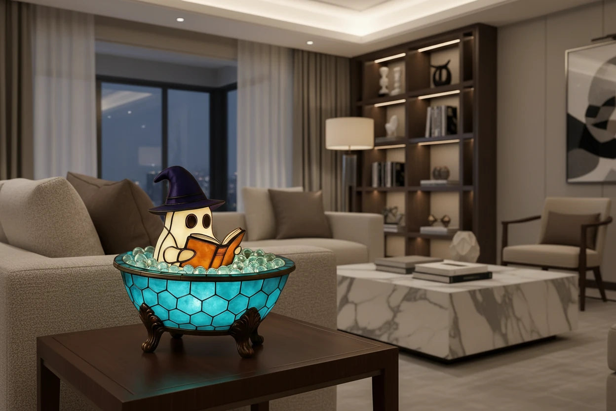 Stained Glass Rechargeable Ambient Lamp
