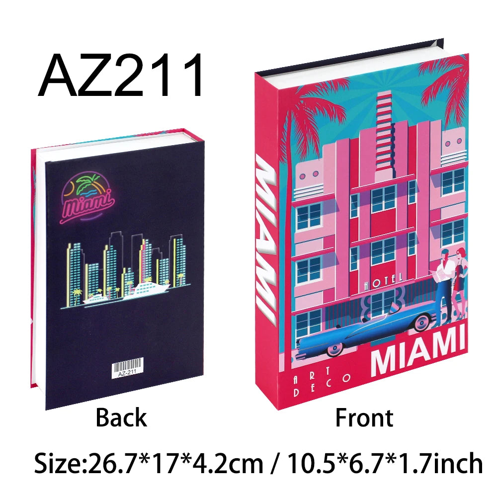Decorative Book Box with Magnetic Closure