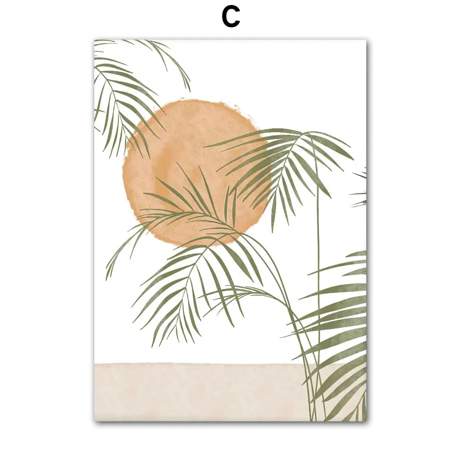 Botanical & Geometric Canvas Wall Art