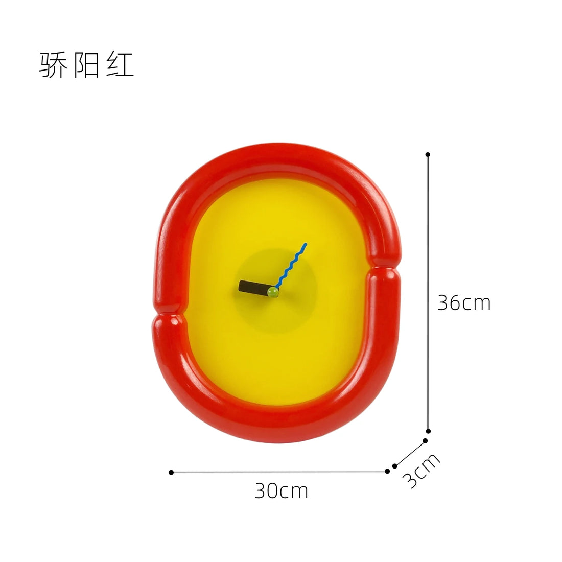 Oval Acrylic Wall Clock – Nordic Style