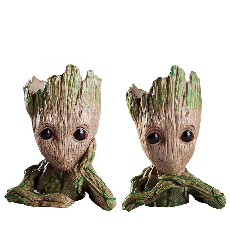 Groot Tree Figure Planter Vase | Desk Organiser & Pen Holder