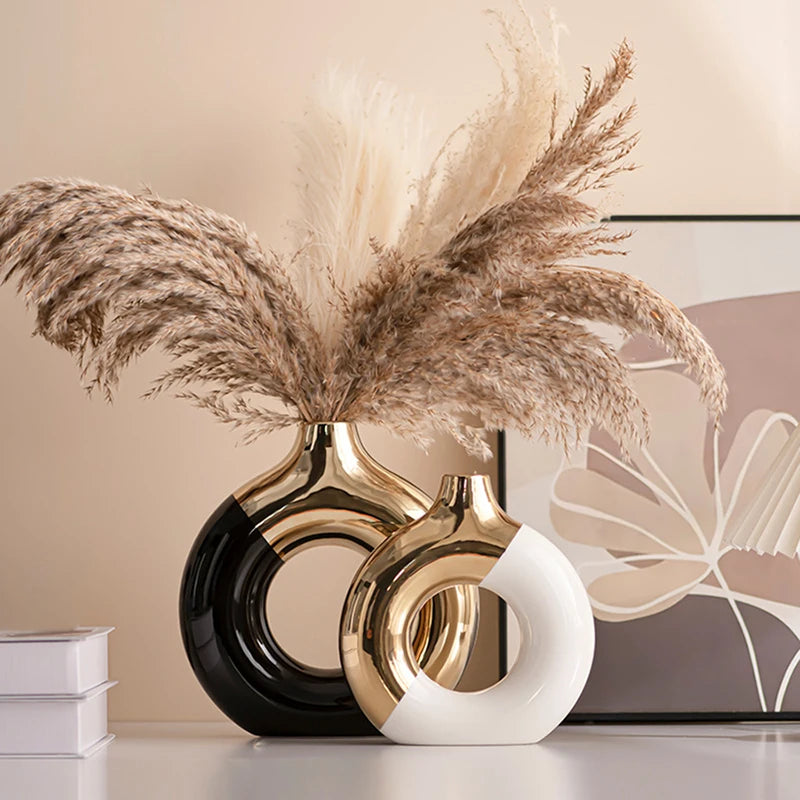 Luxury Ceramic Vase – Modern Gloss Finish, S/M/L